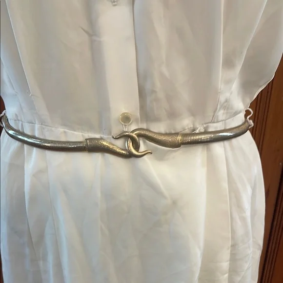Vintage Cream Midi Dress - Picture 4 of 14
